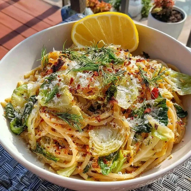 Pasta con Cavolo, Parmigiano e Limone