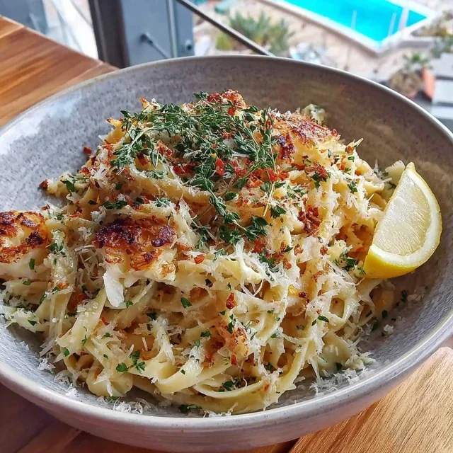 Pasta con Cavolo, Parmigiano e Limone