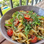 Pasta Fredda al Pesto, Pomodorini e Rucola