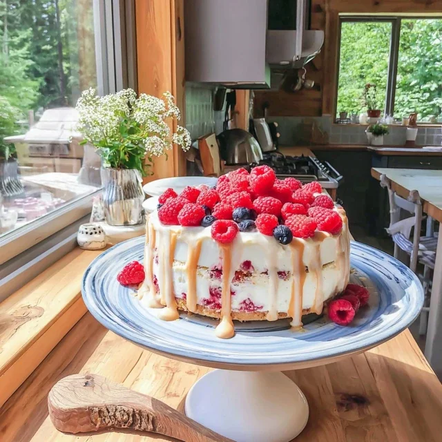 Cheesecake ai Lamponi Deliziosamente Facile Senza Cottura
