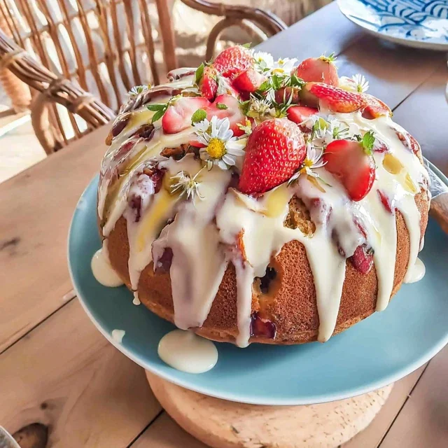 Torta Marmorizzata Vaniglia Fragola